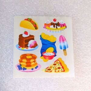 Sandylion Vintage Colorful Food Party Stickers